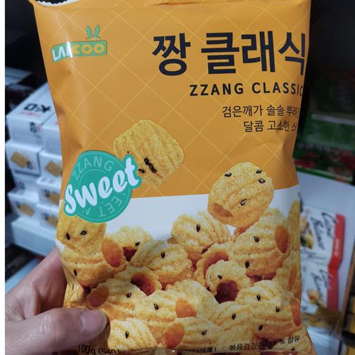 韩国进口涞可芝麻脆膨化食品——儿童零食新选择，代购便利店热销中